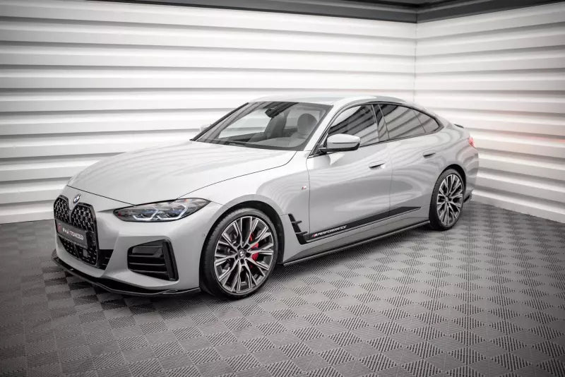 Maxton Design Seitenschweller (Paar) V.1 für BMW 4er Gran Coupe M-Paket G26 Hochglanz schwarz – Ansicht 3