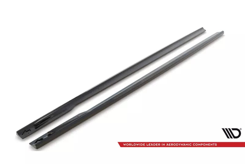 Maxton Design Seitenschweller (Paar) V.1 für BMW 4er Gran Coupe M-Paket G26 Hochglanz schwarz – Ansicht 4