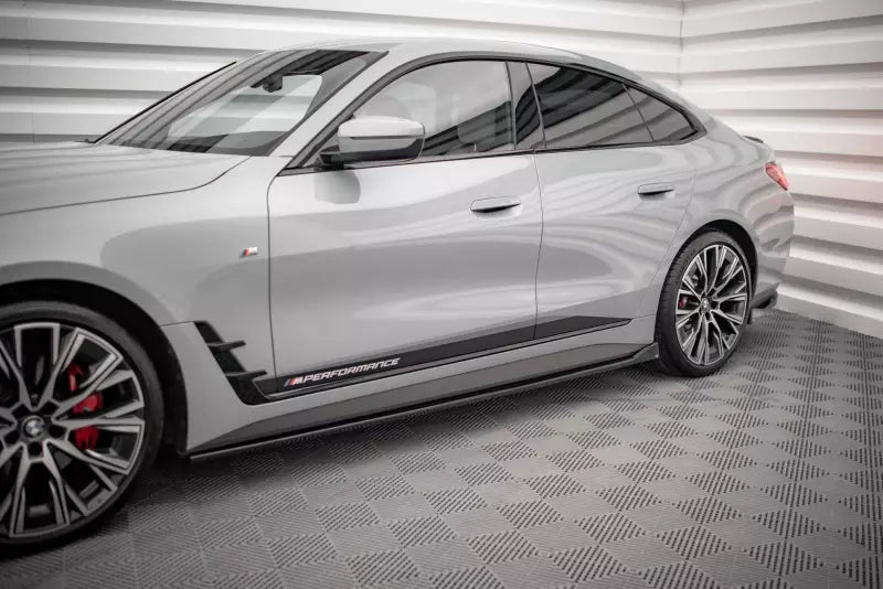 Maxton Design Seitenschweller (Paar) V.2 für BMW 4er Gran Coupe M-Paket G26 Hochglanz schwarz – Ansicht 1