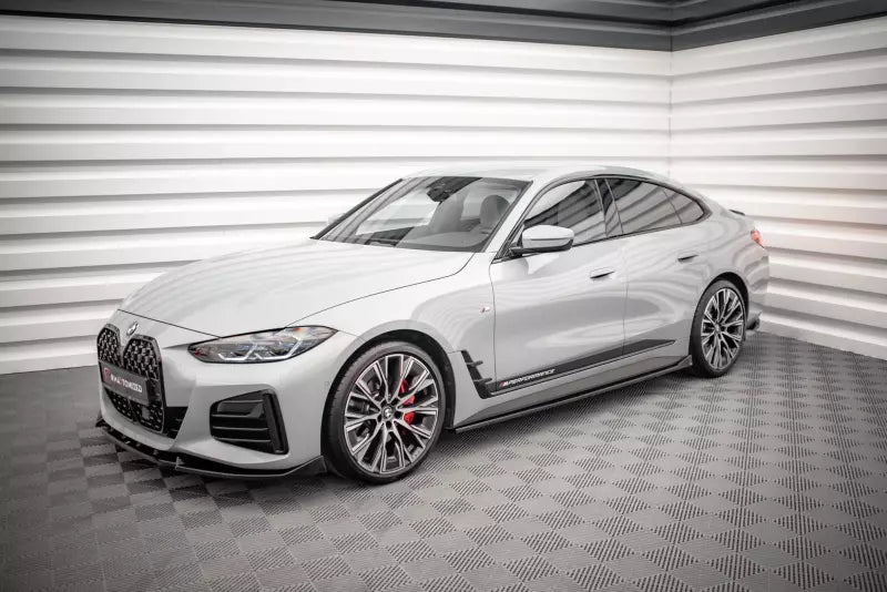 Maxton Design Seitenschweller (Paar) V.2 für BMW 4er Gran Coupe M-Paket G26 Hochglanz schwarz – Ansicht 3