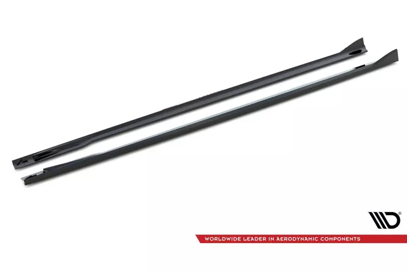 Maxton Design Seitenschweller (Paar) V.2 für BMW 4er Gran Coupe M-Paket G26 Hochglanz schwarz – Ansicht 4