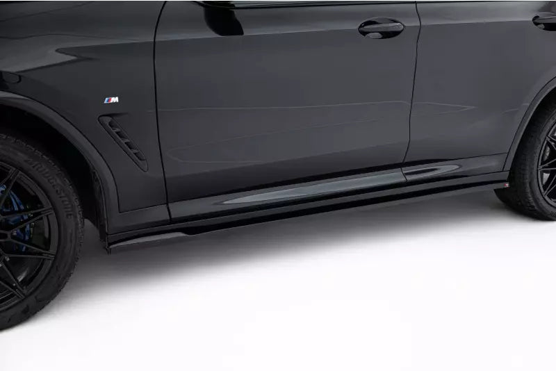Maxton Design Seitenschweller (Paar) für BMW X4 M-Paket G02 Facelift Hochglanz schwarz – Ansicht 1