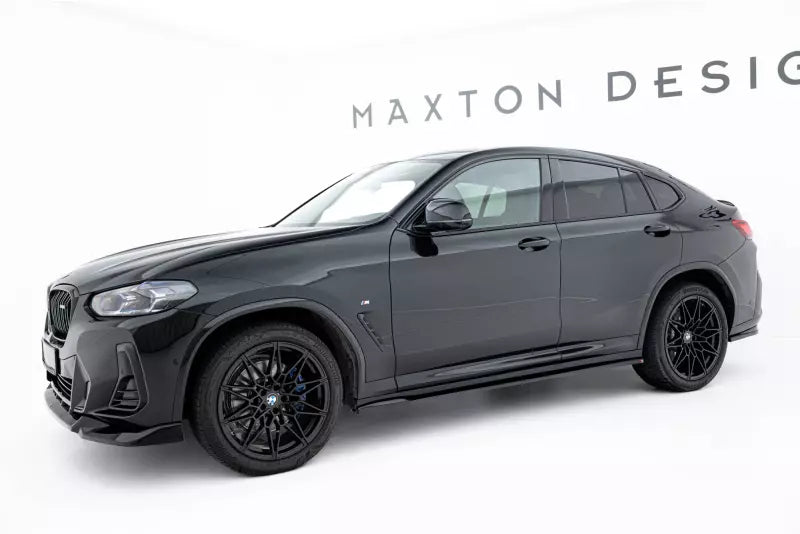 Maxton Design Seitenschweller (Paar) für BMW X4 M-Paket G02 Facelift Hochglanz schwarz – Ansicht 2