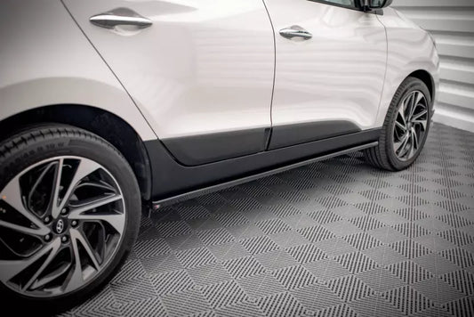 Maxton Design Seitenschweller (Paar) für Hyundai ix35 Mk1 Hochglanz schwarz – Ansicht 1