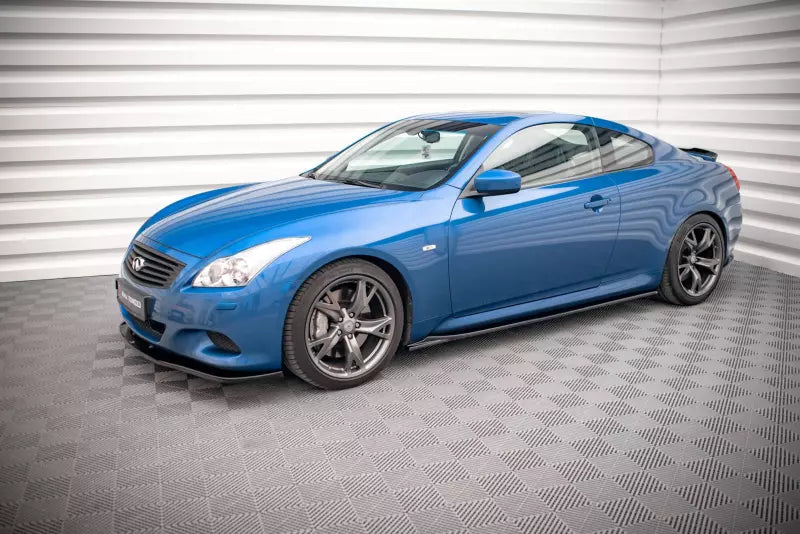 Maxton Design Seitenschweller (Paar) für Infiniti G37 Coupe Hochglanz schwarz – Ansicht 3