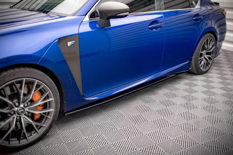 Maxton Design Seitenschweller (Paar) für Lexus GS F Mk4 Facelift Hochglanz schwarz – Ansicht 1