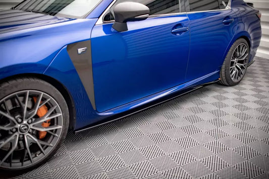 Maxton Design Seitenschweller (Paar) für Lexus GS F Mk4 Facelift Hochglanz schwarz – Ansicht 1