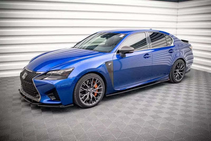 Maxton Design Seitenschweller (Paar) für Lexus GS F Mk4 Facelift Hochglanz schwarz – Ansicht 2