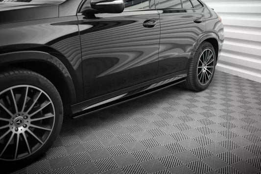 Maxton Design Seitenschweller (Paar) für Mercedes GLE Coupe AMG-Line / AMG C167 Hochglanz schwarz – Ansicht 1