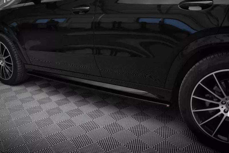 Maxton Design Seitenschweller (Paar) für Mercedes GLE Coupe AMG-Line / AMG C167 Hochglanz schwarz – Ansicht 2