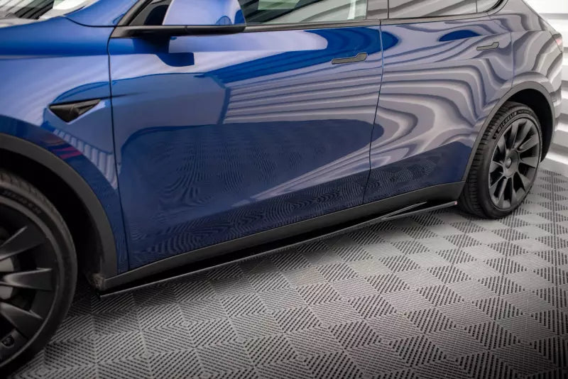 Maxton Design Seitenschweller (Paar) V.1 für Tesla Model Y Hochglanz schwarz – Ansicht 1