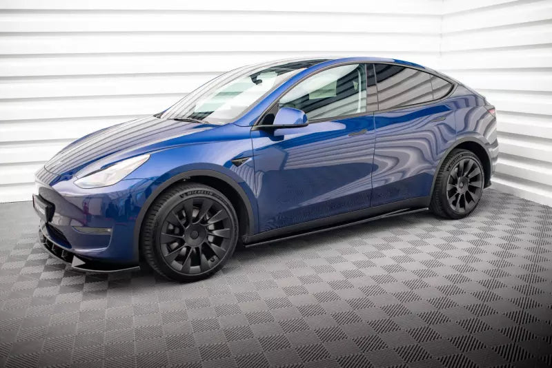 Maxton Design Seitenschweller (Paar) V.1 für Tesla Model Y Hochglanz schwarz – Ansicht 2