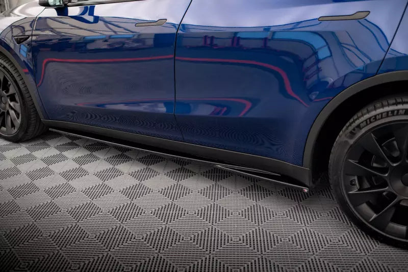 Maxton Design Seitenschweller (Paar) V.1 für Tesla Model Y Hochglanz schwarz – Ansicht 3