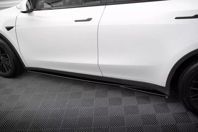 Maxton Design Seitenschweller (Paar) V.1 für Tesla Model Y Hochglanz schwarz – Ansicht 4