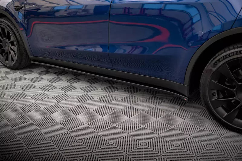 Maxton Design Seitenschweller (Paar) V.2 für Tesla Model Y Hochglanz schwarz – Ansicht 2