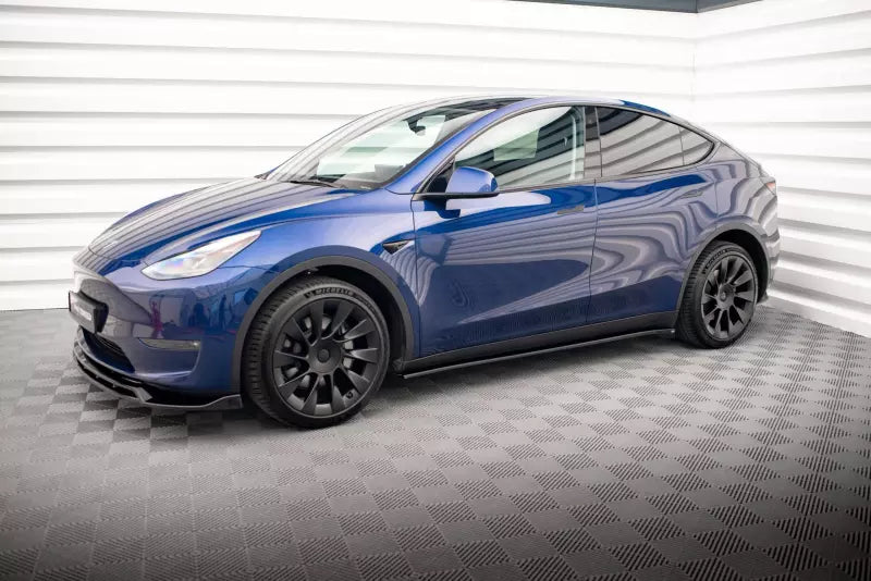 Maxton Design Seitenschweller (Paar) V.2 für Tesla Model Y Hochglanz schwarz – Ansicht 3