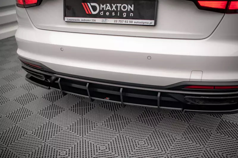 Maxton Design Street Pro Heckdiffusor für Audi A4 B9 Facelift Schwarz – Ansicht 1