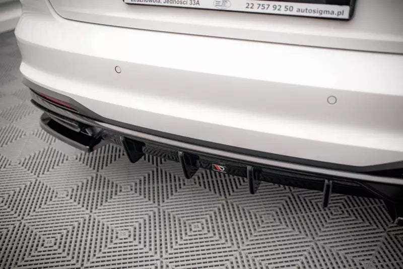 Maxton Design Heckdiffusor für Audi A4 B9 Facelift Hochglanz schwarz – Ansicht 3