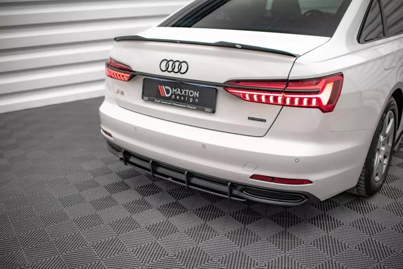 Maxton Design Street Pro Heckdiffusor für Audi A6 C8 Schwarz – Ansicht 1