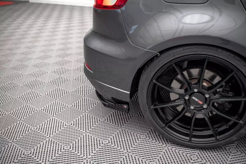 Maxton Design Street Pro Heckdiffusor Flaps für Audi S3 Sportback 8V Facelift Hochglanz schwarz – Ansicht 2