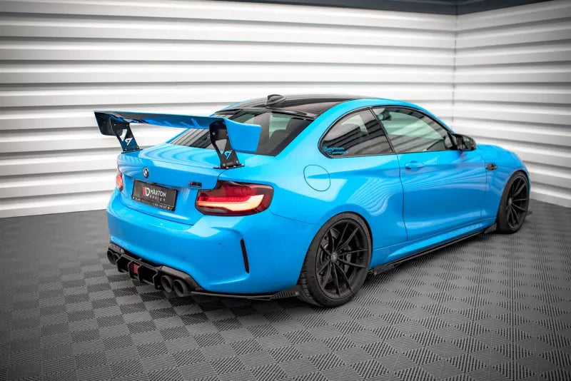Maxton Design Street Pro Heckdiffusor Flaps für BMW M2 F87 Hochglanz schwarz – Ansicht 2