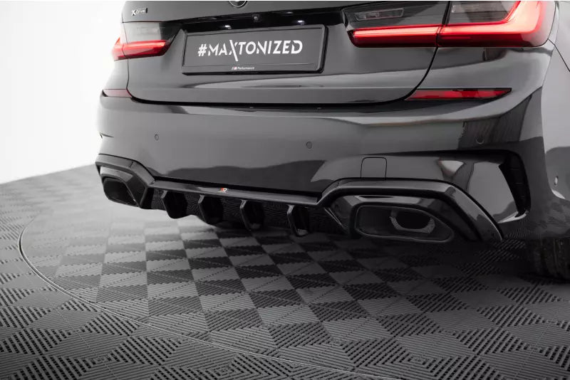 Maxton Design Heckdiffusor für BMW M340i G20 / G21 Hochglanz schwarz – Ansicht 2