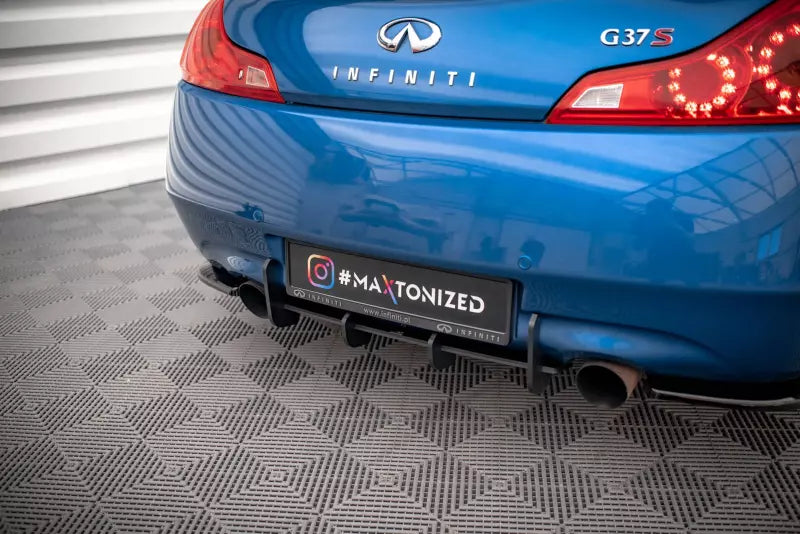 Maxton Design Street Pro Heckdiffusor für Infiniti G37 Coupe Schwarz – Ansicht 1