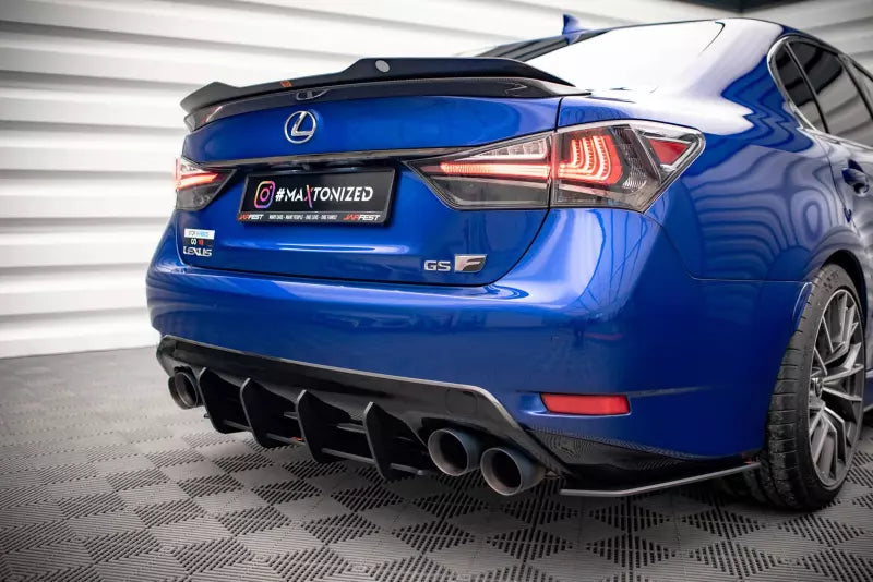 Maxton Design Street Pro Heckdiffusor für Lexus GS F Mk4 Facelift Schwarz – Ansicht 1