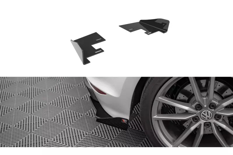 Maxton Design Street Pro Diffusor Flaps für VW Golf 7 R / R-Line Hochglanz schwarz – Ansicht 1