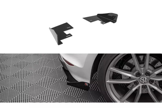Maxton Design Street Pro Diffusor Flaps für VW Golf 7 R / R-Line Hochglanz schwarz – Ansicht 1