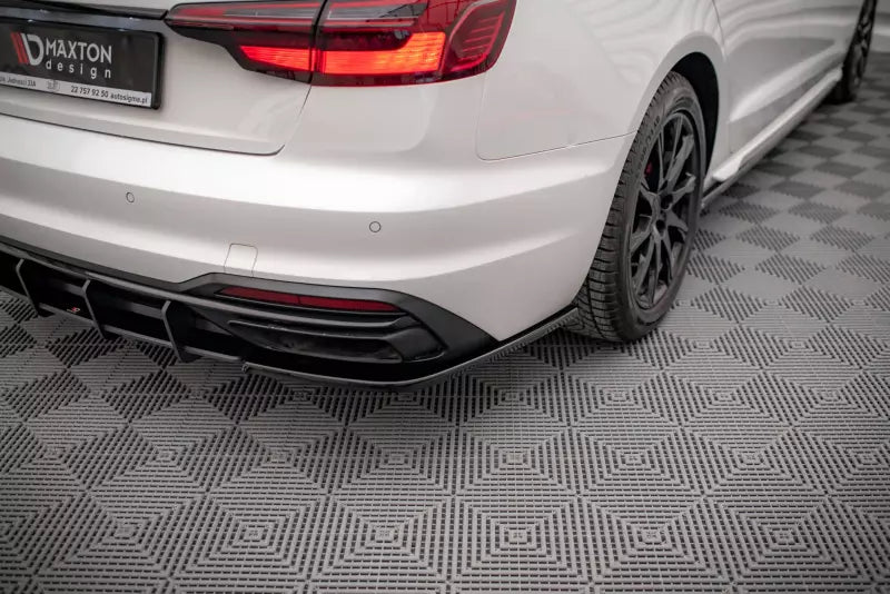 Maxton Design Diffusor Flaps für Audi A4 B9 Facelift Hochglanz schwarz – Ansicht 1