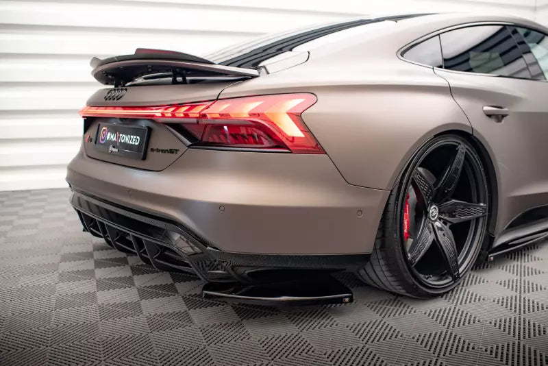 Maxton Design Diffusor Flaps V.1 für Audi e-Tron GT / RS GT Mk1 Hochglanz schwarz – Ansicht 4
