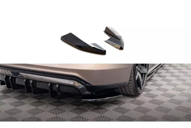 Maxton Design Diffusor Flaps V.2 für Audi e-Tron GT / RS GT Mk1 Hochglanz schwarz – Ansicht 2
