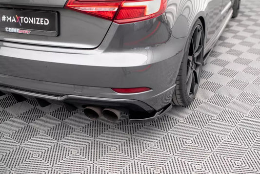 Maxton Design Diffusor Flaps für Audi S3 Sportback 8V Facelift Hochglanz schwarz – Ansicht 1