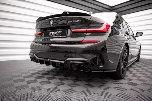 Maxton Design Diffusor Flaps V.3 für BMW 3er M340i G20 / G21 Hochglanz schwarz – Ansicht 1