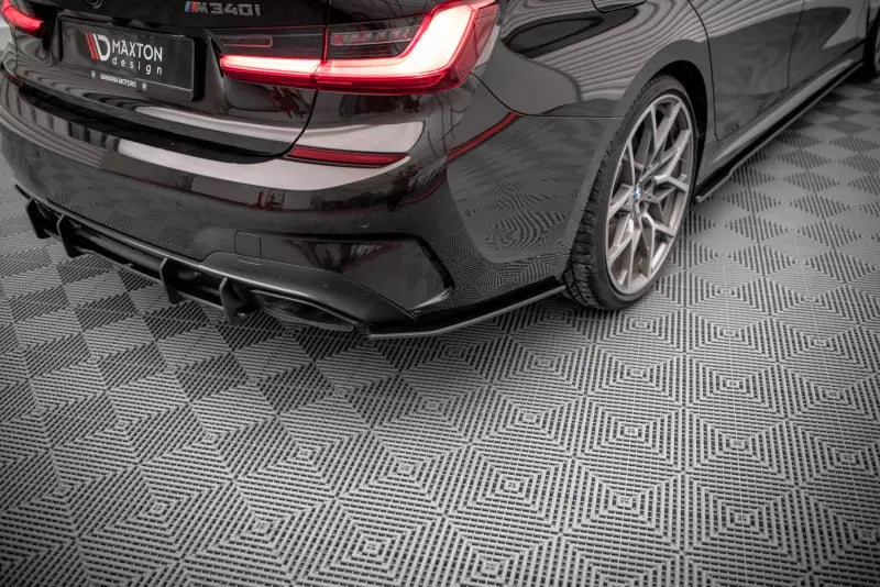 Maxton Design Street Pro Diffusor Flaps V.1 für BMW 3er M-Paket G20 / G21 schwarz matt – Ansicht 1