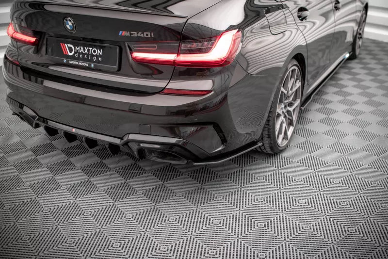 Maxton Design Street Pro Diffusor Flaps V.2 für BMW 3er M-Paket G20 / G21 schwarz matt – Ansicht 1