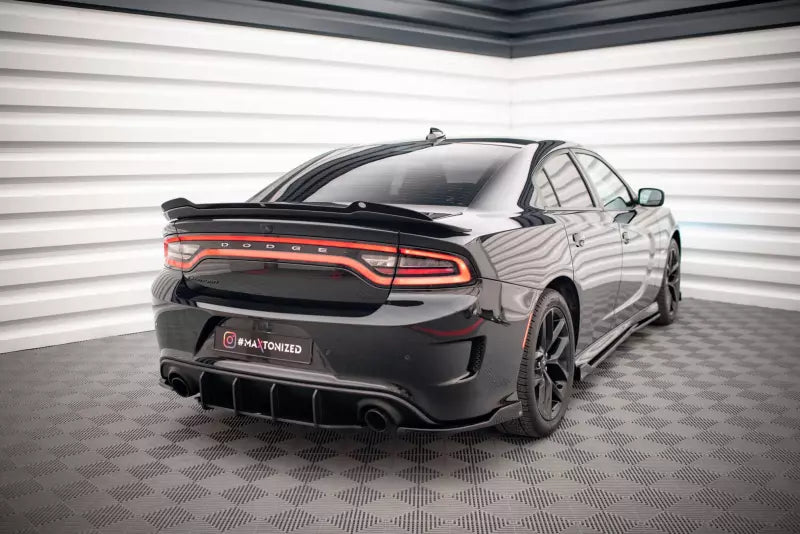 Maxton Design Diffusor Flaps für Dodge Charger SRT Mk7 Facelift Hochglanz schwarz – Ansicht 2