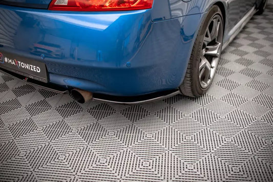 Maxton Design Diffusor Flaps für Infiniti G37 Coupe Hochglanz schwarz – Ansicht 1