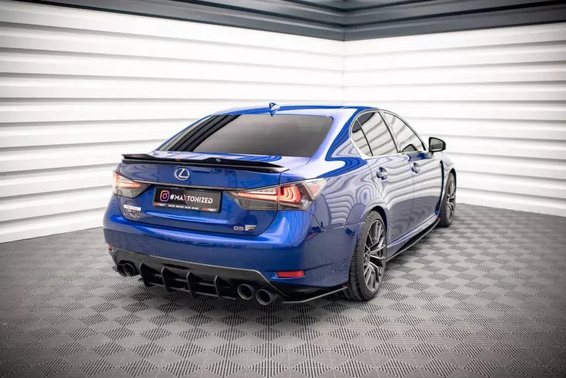 Maxton Design Street Pro Diffusor Flaps für Lexus GS F Mk4 Facelift schwarz matt – Ansicht 2