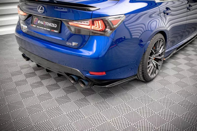 Maxton Design Diffusor Flaps für Lexus GS F Mk4 Facelift Hochglanz schwarz – Ansicht 3