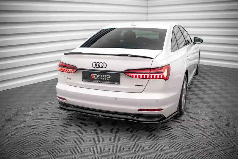 Maxton Design Heckdiffusor für Audi A6 C8 Hochglanz schwarz – Ansicht 1