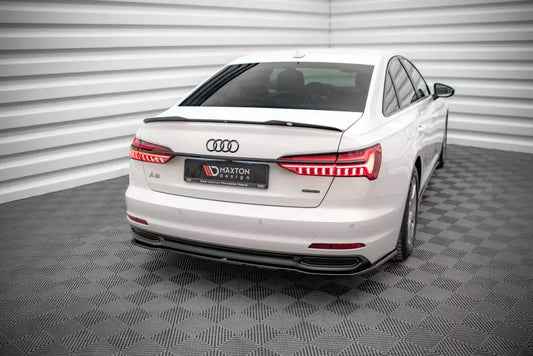Maxton Design Heckdiffusor für Audi A6 C8 Hochglanz schwarz – Ansicht 1