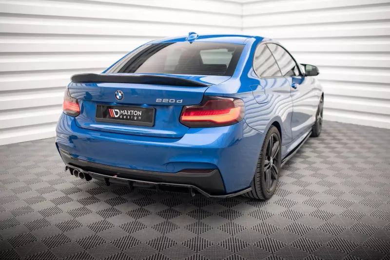 Maxton Design Heckdiffusor DTM Look für BMW 2 M-Paket F22 Hochglanz schwarz – Ansicht 2