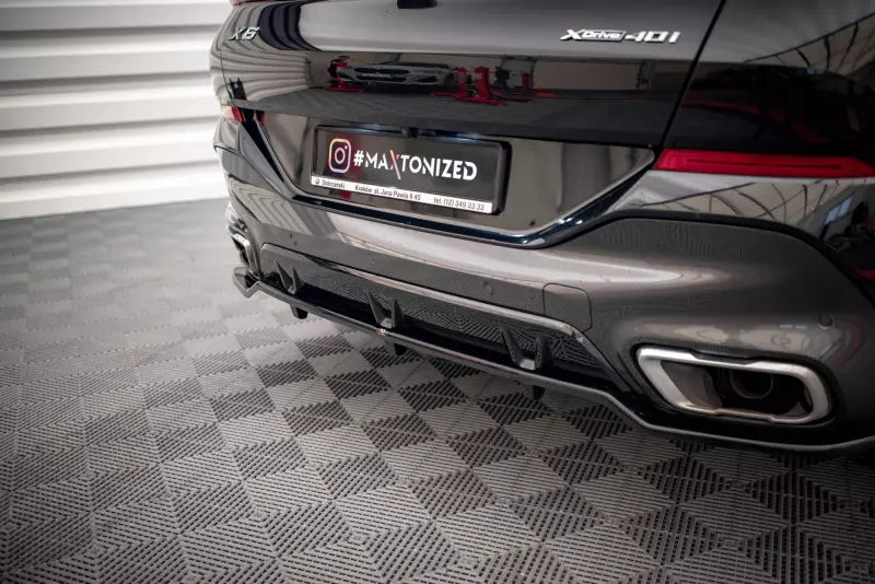 Maxton Design Heckdiffusor DTM Look V.2 für BMW X6 M-Paket G06 Hochglanz schwarz – Ansicht 4