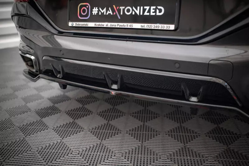 Maxton Design Heckdiffusor DTM Look V.3 für BMW X6 M-Paket G06 Hochglanz schwarz – Ansicht 4
