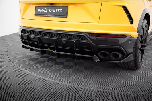 Maxton Design Heckdiffusor DTM Look für Lamborghini Urus Mk1 Hochglanz schwarz – Ansicht 1
