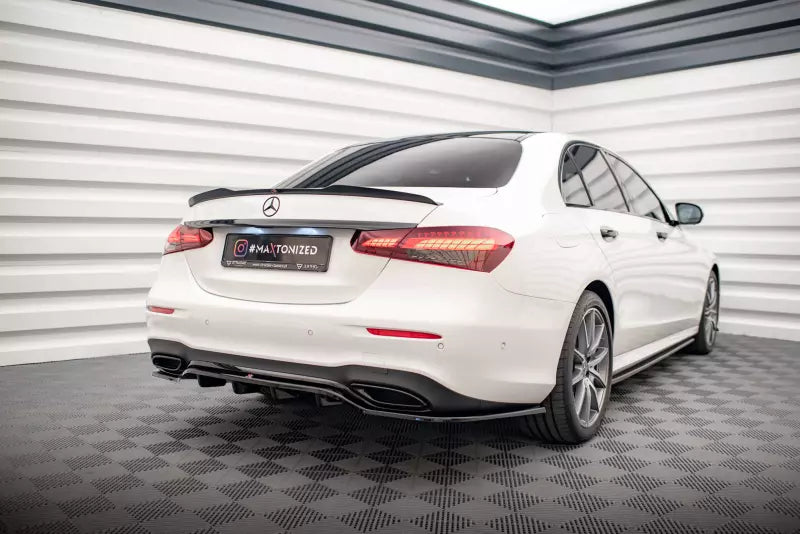 Maxton Design Heckdiffusor DTM Look für Mercedes E-Klasse AMG-Line W213 Facelift Hochglanz schwarz – Ansicht 2