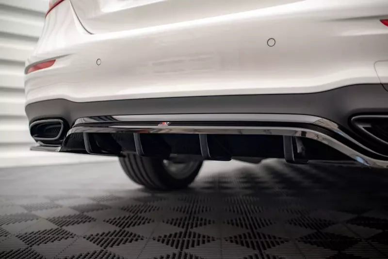 Maxton Design Heckdiffusor DTM Look für Mercedes E-Klasse AMG-Line W213 Facelift Hochglanz schwarz – Ansicht 3