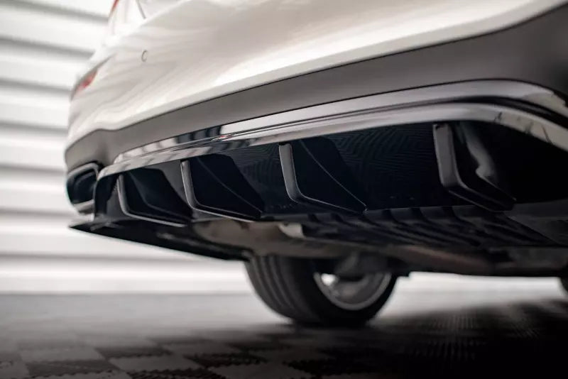 Maxton Design Heckdiffusor DTM Look für Mercedes E-Klasse AMG-Line W213 Facelift Hochglanz schwarz – Ansicht 4
